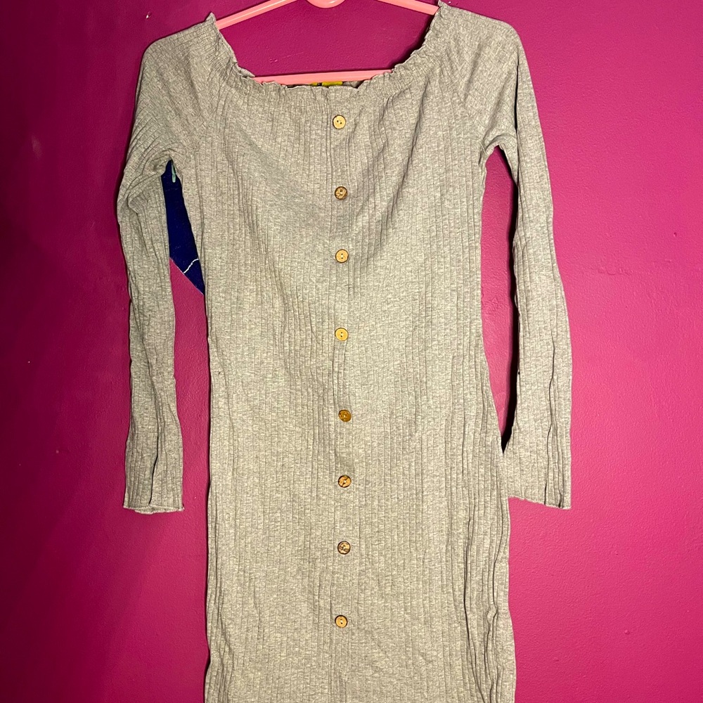 Grey mini dress